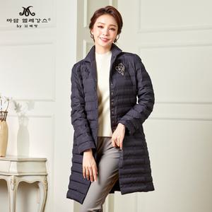 [마담엘레강스][마담엘레강스] 빠리지엔 경량다운 하프코트 K204CT01