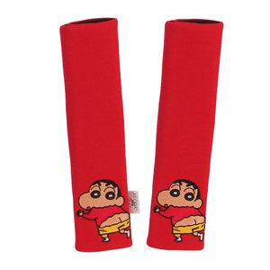 세경카이프 짱구 차량용 성인 안전벨트 커버 레드 2p, 1개