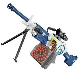 M249 자동 기관총 전동 버스트 너프건 장난감총 소프트