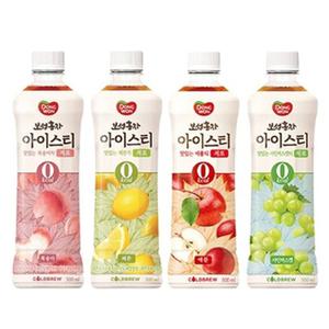 동원 보성홍차 아이스티 제로 500ml x 24개 복숭아 레몬 샤인머스캣 애플