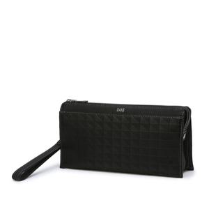 닥스 액세서리 24FW [그립백][GRID Ⅱ][그리드] 블랙 그리드 패턴배색 소가죽 DBBA4F266BK