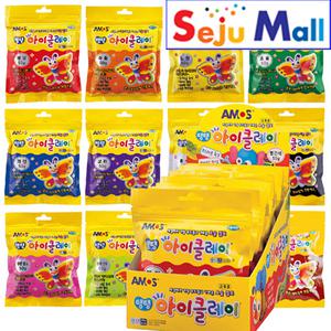 아모스 아이클레이 50g 10색(8색+형광연두/형광분홍)