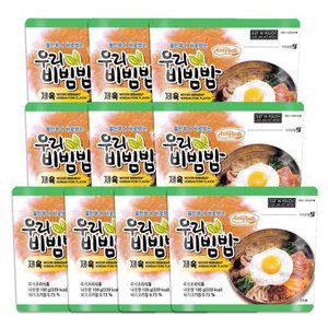 [이지밥]우리비빔밥 제육 10개 세트 전투식량 비상식량 간편식 등산캠핑