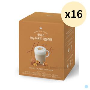 할리스 호두 아몬드 곡물 라떼 스틱 음료 20p X 16