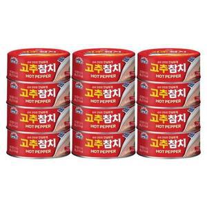 [XBK8122L_47]사조 고추참치 안심따개 85gx12캔 참치 참치캔