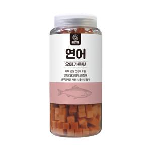 자연애 보틀 간식 오메가트릿 연어 520g