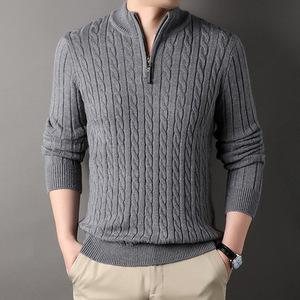 크리링 남성니트 가을 도톰 반지퍼 집업 빈티지 코너 루즈핏 캐주얼 코트 OPH3
