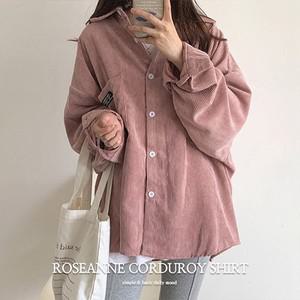 [하프클럽/아임미엘]로잔 코듀로이 셔츠