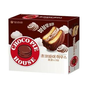 [오리온] 초코파이 하우스 초코앤크림, 408g, 4개