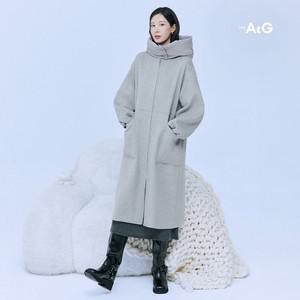 더엣지 울혼방 콤비 후드코트