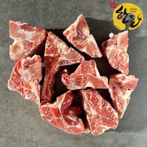 직통미트 한돈 돼지 등뼈 2kg 국내산 감자탕뼈 고기 (냉동)