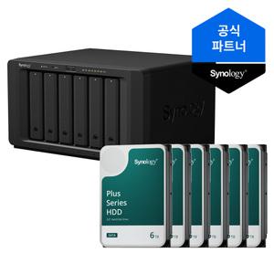시놀로지 나스 6베이 NAS DS1621+ 36TB(6TBx6) 정품 HDD HAT3300