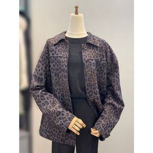 [갤러리아] ab.f.z 오버핏 맥카라 레오파드 스웨이드 자켓 ACZ5QL03G