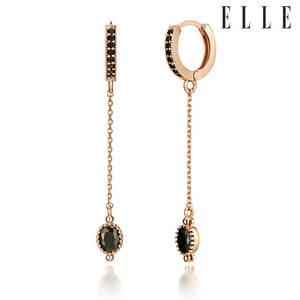 [엘르주얼리] 14k 블랙 포인트 귀걸이 (gold pin) ELGPEE125