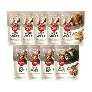 햇반죽 누룽지닭백숙죽 420g x5개+들깨버섯죽 420g x4개