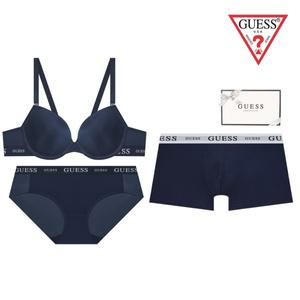 [롯데백화점]게스 톤톤네이비 커플속옷세트 GEWBR161GEWBP161GEMDR163DNV
