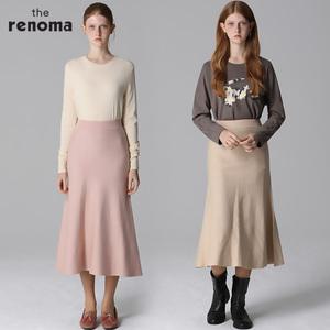 [더레노마][레노마(renoma)] A라인 훌 셋업 니트스커트 (택가격 114000원)