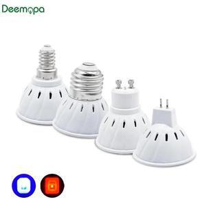실내 묘목용 식물 램프, 풀 스펙트럼 LED 성장 조명, AC220V, 230V, E27, E14, MR16, GU10