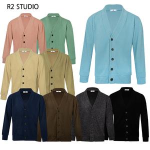 [하프클럽/제로스포츠]R2 스튜디오 남녀공용 매직 심플 9컬러 단추 가디건 Model No_E2-3M071