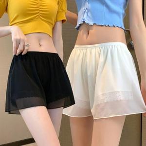 [다잇템] 여성 레이어드 레이스 비침방지 시폰 클래식 속바지