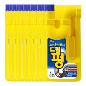 피죤 드릴펑 배수구 세정제 1L X 12개(1박스)