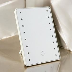3단 밝기 LED 조명거울(화이트) 화장대스탠드거울