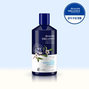 아발론오가닉스 유기농 티트리 민트 샴푸 414ml x1개 천연성분 약산성 탈모 비듬 미용실 청소년
