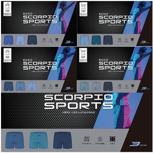 SCORPIO에어로쿨아스킨스포츠베이직팬티랜덤3매입 MPI