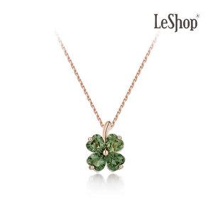 [르샵주얼리] 14K 하트 클로버 목걸이(GoldPlated)_LJ5066BRN