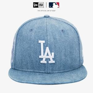뉴에라 MLB LA 다저스 월드 시리즈 사이드 패치 데님 사이즈캡 워싱 데님 14538393