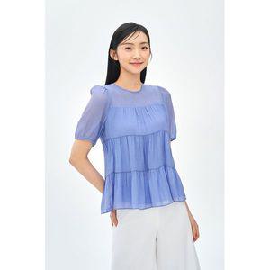 [하프클럽/신원아울렛]티어드 5부 블라우스 BIBAF7404 B