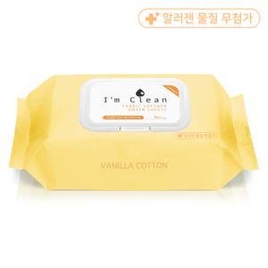아임클린 건조기용 드라이 섬유유연제 시트 캡형 80매 바닐라코튼향