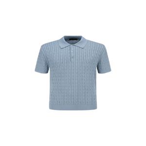 [리버스지오지아](마산점)25S/S Premium 스톤 워싱 케이블 반소매 카라 니트 4종 택1 [ADF2ET1802]