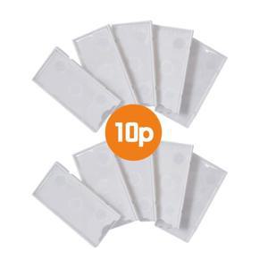자석 이름표 메모 네임 태그 가격표 5x10cm 10P 냉장고 게시판 홀더 알림판
