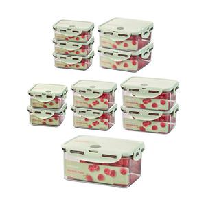 락앤락 비스프리 퓨어 10호 살뜰 12P세트 (직350ml, 3개 + 직470ml, 2개 + 직600ml, 2개 + 직1.1L, 1개 + 정420ml, 2개 + 정600ml, 2개)