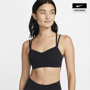 [매장정품] 나이키 NIKE 드라이핏엘레이트트레이스 스포츠브라 라이트서포트패드 스트래피DO6609-010 75667