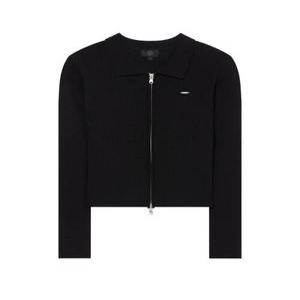 COVERNAT 커버낫 WOMAN 우먼 카라 슬림핏 집업 가디건 Black 553878