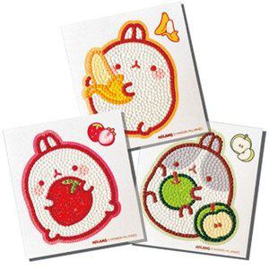 [기타]취미생활 과일 몰랑이 10x11 3p 보석십자수 스티커