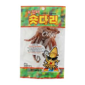마른안주 견과류 숏다리 오징어 20gX10개 건어물 땅콩 아몬드