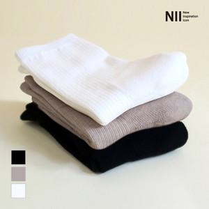 [NII] 여성 쿠션 파일 골지양말 3PACK