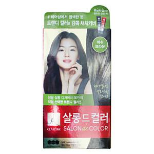 엘지 엘라스틴 염색약 살롱드컬러 애쉬브라운 1개