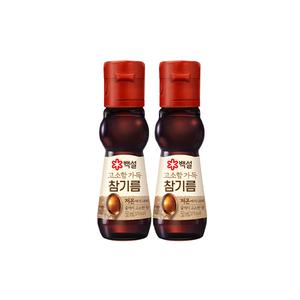 [유통기한 임박] 백설 고소함 가득 참기름 50ml, 2개