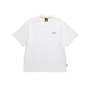 내셔널지오그래픽 NATIONALGEOGRAPHIC N255UTS909 세미오버핏 수피마 반팔 티셔츠 WHITE N255UTS909010-1 5