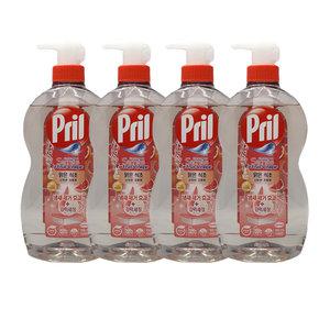 헨켈 프릴 맑은 식초 산뜻한 자몽향 700ml 4개 주방세제