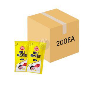 일회용 허니머스타드 드레싱 12g 200개입 1BOX배달소스 소분 미니머니 식자제 식당용 업소용