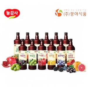 광야식품 감식초 베이스 970ml/오미자/매실청/석류/유자청/솔잎/복분자/블루베리/복숭아/자몽