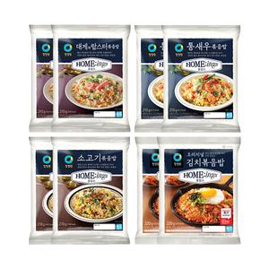청정원 호밍스 대게와 랍스터볶음밥 210g+통새우볶음밥 210g+소고기볶음밥 210g+김치복음밥 220g 각 2개 (총 8개)