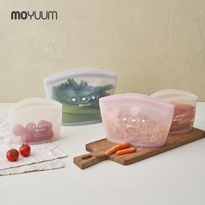 [모윰] 스탠딩 실리콘 지퍼백 3P SET