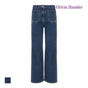 [올리비아하슬러] 와이드 포켓 데님 팬츠_OHCSDP401