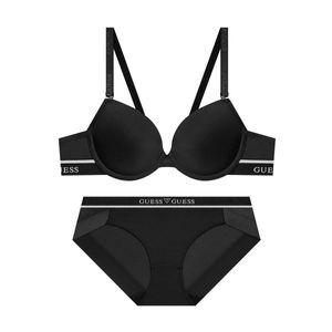 매장정품 게스 언더웨어 아스킨 솔리드 브라 팬티 세트 - 블랙 OEWRP192BK 746065